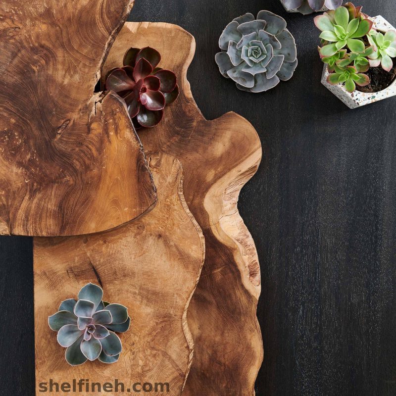 شلف چوبی روستیک دیواری برای دکوراسیون منزل