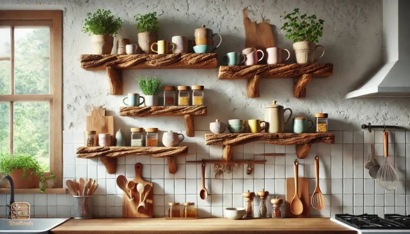 شلف آشپزخانه چوبی - Image 5