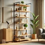 شلف کتابخانه چوبی - Image 5