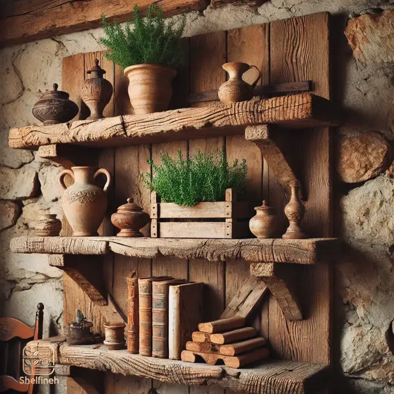 شلف چوبی روستیک - Image 12