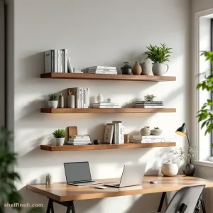 شلف چوبی در محل کار