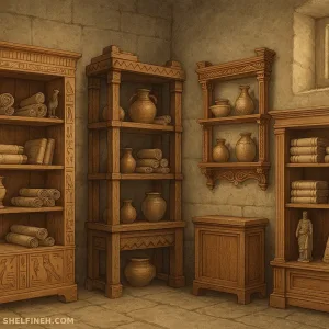 شلف‌های چوبی در تمدن‌های باستانی