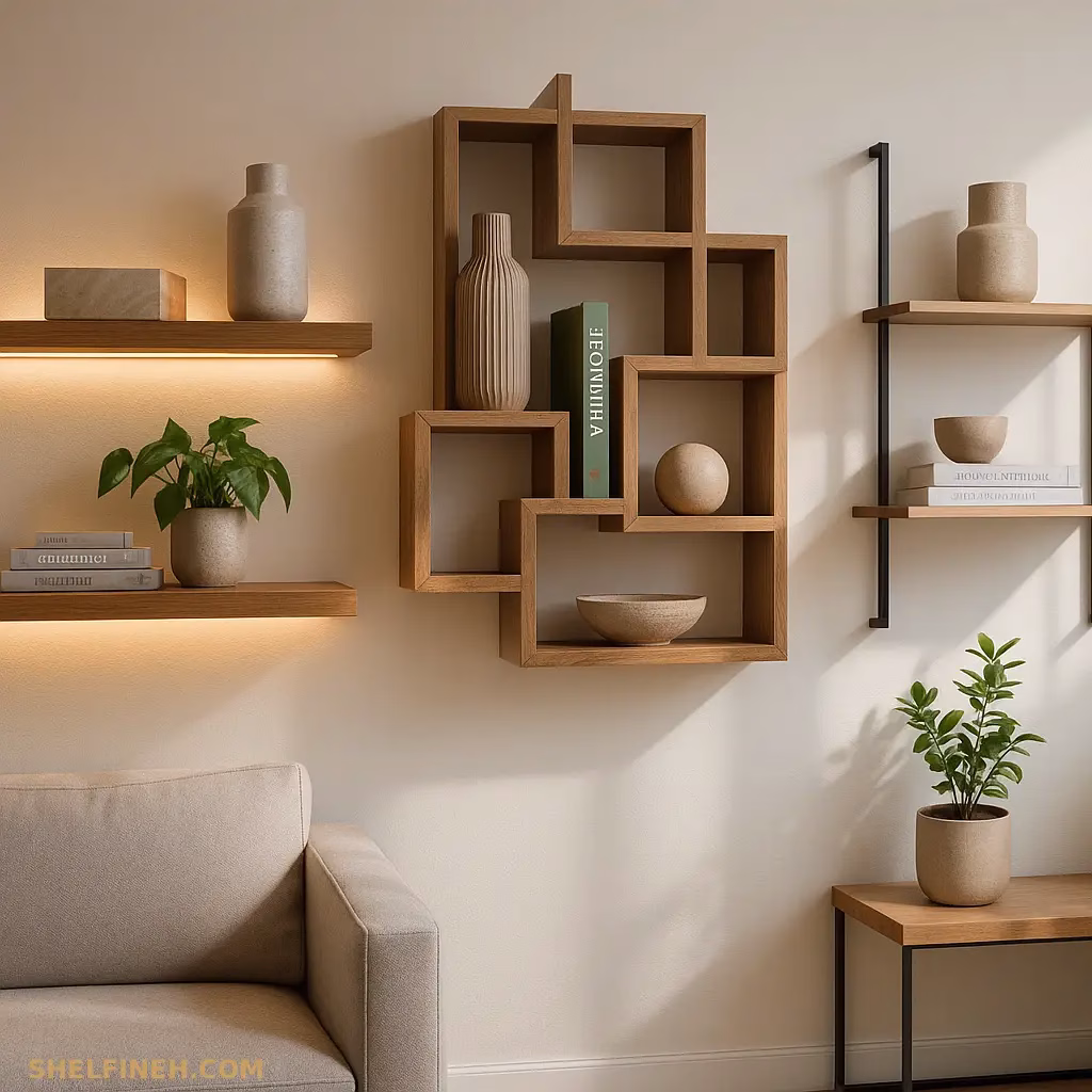 ترند دکوراسیون شلف چوبی ۲۰۲۵