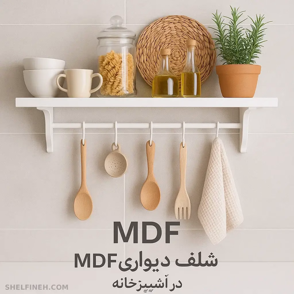 شلف دیواری MDF بهترین انتخاب برای آشپزخانه